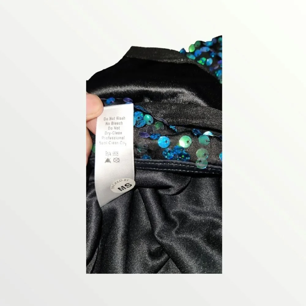 Weissman Style 5506 Dance Ballet Costume Blue top LC Large